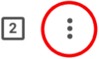 Photo displaying the menu button for Chrome on a mobile device, circled in red.